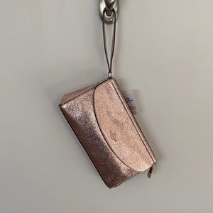 Coach Metallic Rose Gold Wristlet